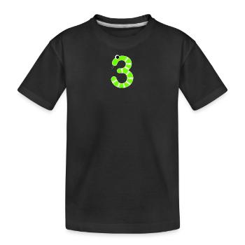 Numéro 3 Snake Kids - T-shirt bio Premium Enfant - noir - Devant
