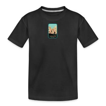 Falaises emblématiques de l'Algarve: Vue originale - T-shirt bio Premium Enfant - noir - Devant