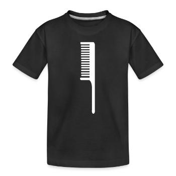 Hairdresser Comb Frisous Scissors Scissors Hair Hairdresser - Kids' Premium Organic T-Shirt - black - Front