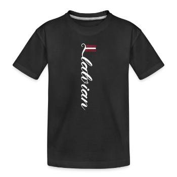 Lithuania - Kids' Premium Organic T-Shirt - black - Front