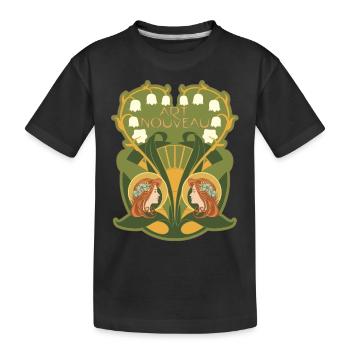 Art Nouveau (Edition Lily of The Valley) - T-shirt bio Premium Enfant - noir - Devant