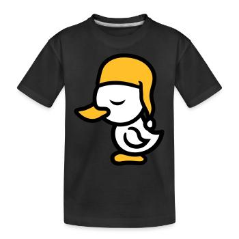 muetze muede bett schlafen schlafmuetze abend erho - Kinder Premium Bio T-Shirt - Schwarz - Vorne