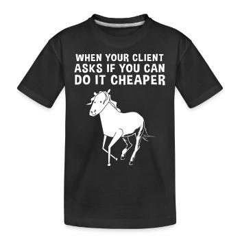 Graphic designer graphic designer artist - Kids' Premium Organic T-Shirt - black - Front