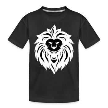 lion - T-shirt bio Premium Enfant - noir - Devant