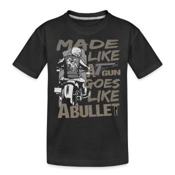 Moto Biker Chopper Custom Bike - T-shirt bio Premium Enfant - noir - Devant