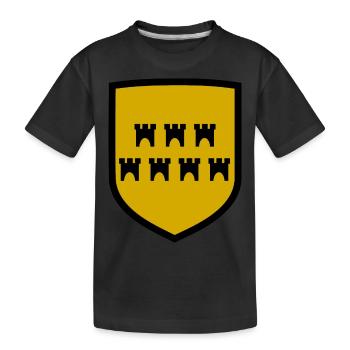 Das Siebenbürger Wappen - Kinder Premium Bio T-Shirt - Schwarz - Vorne