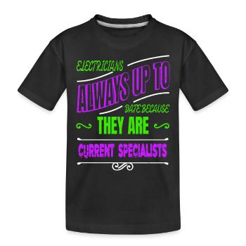 anniversaire cadeau idée retirée socket instruction - T-shirt bio Premium Enfant - noir - Devant