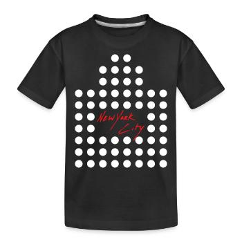 NY NEW YORK CITY USA GRATTE CIEL EN POINTS - T-shirt bio Premium Enfant - noir - Devant