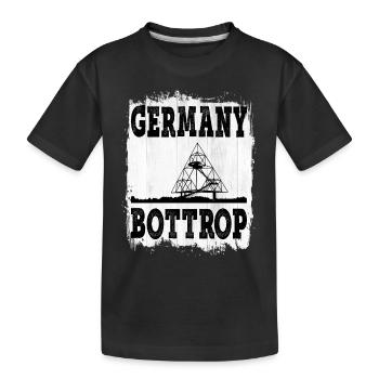 Bottrop Allemagne City Skyline Tétraèdre - T-shirt bio Premium Enfant - noir - Devant