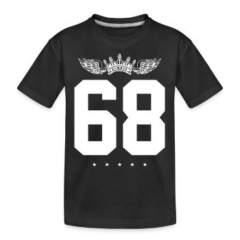 68 Couronne numérique - T-shirt bio Premium Enfant - noir - Devant