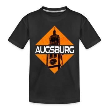 Augsbourg Allemagne Ville Skyline Home Love - T-shirt bio Premium Enfant - noir - Devant