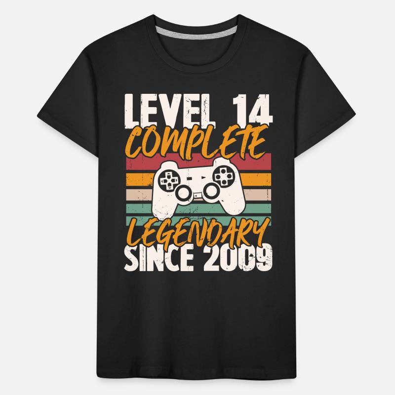 Geburtstagsgeschenk, Level 14 Complete 2009 Kinder Premium Bio T-Shirt