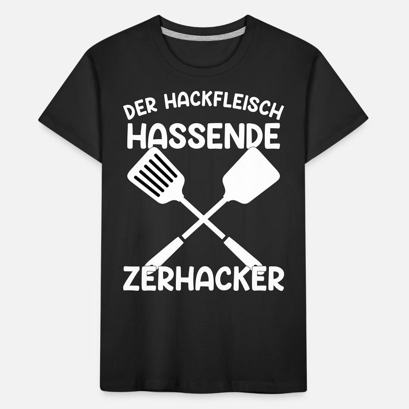 Der Hackfleischhassende Zerhacker grillen Geschenk Kinder Premium Bio T-Shirt