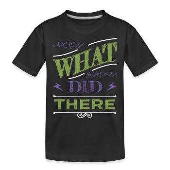 birthday present sayings dinosaur lover present - Kids' Premium Organic T-Shirt - black - Front