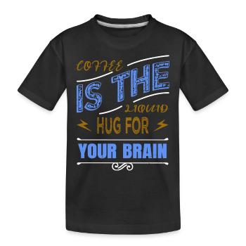 gift tired addicted statement quote funny quote - Kinder Premium Bio T-Shirt - Schwarz - Vorne