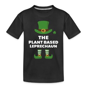 Der pflanzliche Kobold - Kinder Premium Bio T-Shirt - Schwarz - Vorne