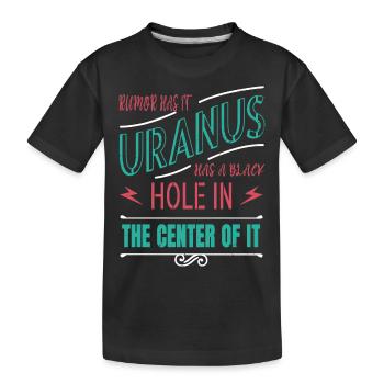 happy funny sayings astronomy stuff spaceship - Kinder Premium Bio T-Shirt - Schwarz - Vorne