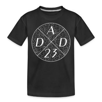 Dad 23 - Kinder Premium Bio T-Shirt - Schwarz - Vorne