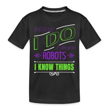 garçons bday citation sci sci fi dictons automatique - T-shirt bio Premium Enfant - noir - Devant