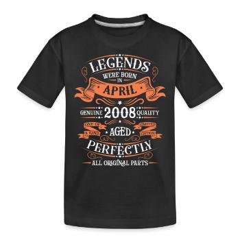 Years of excellence April 2008 Gift - Kids' Premium Organic T-Shirt - black - Front