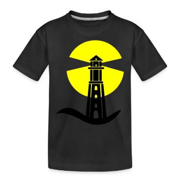 Lighthouse 01 - Kids' Premium Organic T-Shirt - black - Front