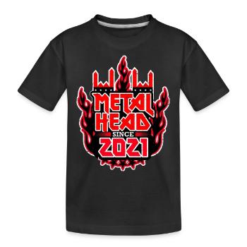 METALHEAD since 2021 - Kids' Premium Organic T-Shirt - black - Front