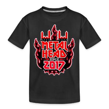 METALHEAD since 2017 - Kids' Premium Organic T-Shirt - black - Front