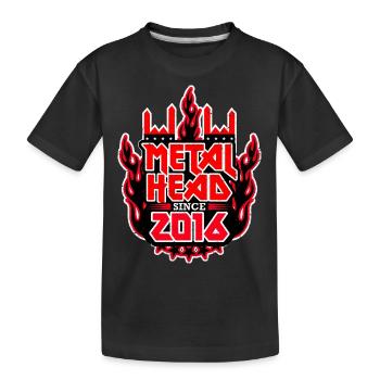 METALHEAD since 2016 - Kids' Premium Organic T-Shirt - black - Front