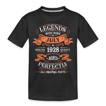 JULI 1928 - Kinder Premium Bio T-Shirt - Schwarz - Vorne