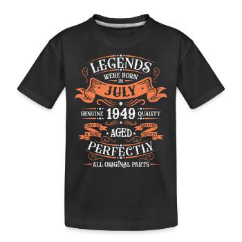 Juli 1949 - Kinder Premium Bio T-Shirt - Schwarz - Vorne