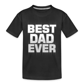 Meilleur père de tous les temps - T-shirt bio Premium Enfant - noir - Devant