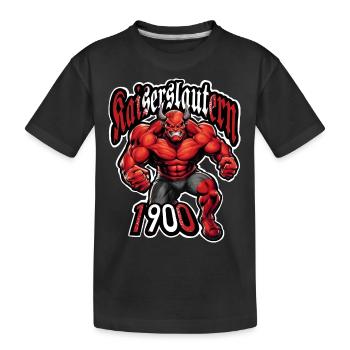 BEESART8 KAISERSLAUTERN 1900 TEUFEL - Kinder Premium Bio T-Shirt - Schwarz - Vorne