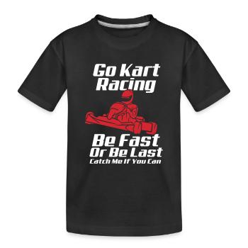 Gokart Go Kart Dire des dictons - T-shirt bio Premium Enfant - noir - Devant