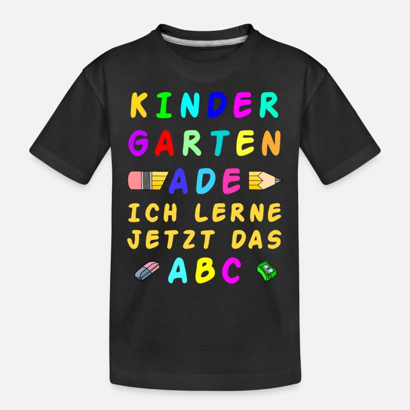 KINDERGARTEN ADE - Kinder Premium Bio T-Shirt - Schwarz