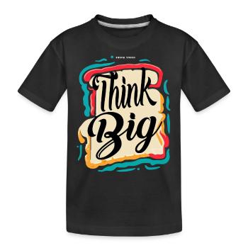 GROSS DENKEN - Kinder Premium Bio T-Shirt - Schwarz - Vorne