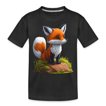 Petite écaille de tortue - T-shirt bio Premium Enfant - noir - Devant