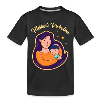 Muttertag Starkes Design - Kinder Premium Bio T-Shirt - Schwarz - Vorne