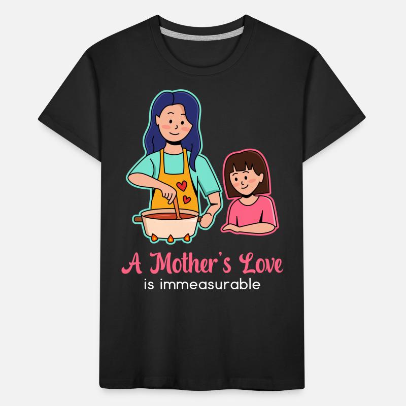 Muttertag Liebe Design Kinder Premium Bio T-Shirt