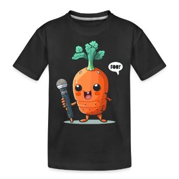 Frisch und saftig - Kinder Premium Bio T-Shirt - Schwarz - Vorne