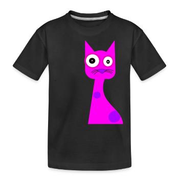 Chat - T-shirt bio Premium Enfant - noir - Devant