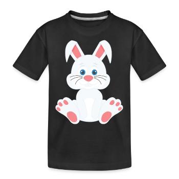 Lapin mignon - T-shirt bio Premium Enfant - noir - Devant