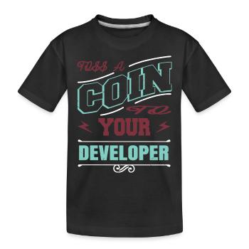 Spécialiste en informatique de santé informatique - T-shirt bio Premium Enfant - noir - Devant