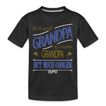 GolfMaman GolfPapa Clubs De Golf Filles Golf Entraîneur De GolfCadeau - T-shirt bio Premium Enfant - noir - Devant