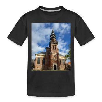 Nieuwe Kerk à Haarlem, Pays-Bas (Pays-Bas) - T-shirt bio Premium Enfant - noir - Devant
