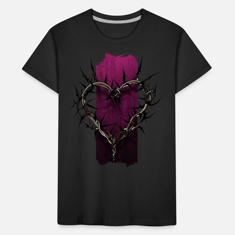 Tender Enclosure: Heart-Shaped Thorns Kids' Premium Organic T-Shirt