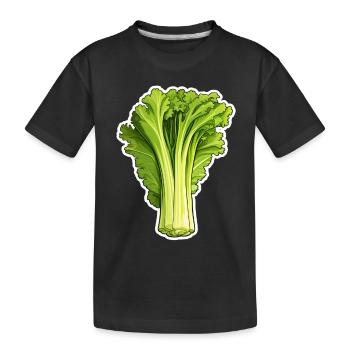 Céleri ou céleri - T-shirt bio Premium Enfant - noir - Devant