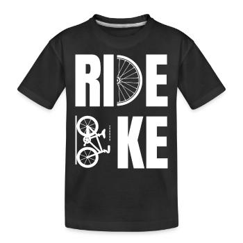 RIDE BIKE - T-shirt bio Premium Enfant - noir - Devant
