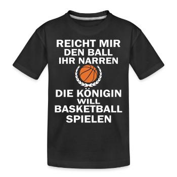 Basket-ball - T-shirt bio Premium Enfant - noir - Devant