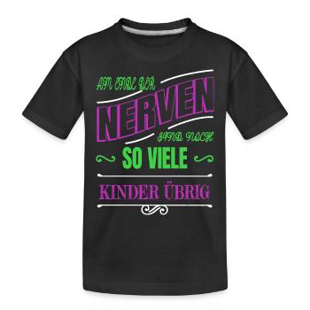 geek schildmaid zusammenhalt spaß - Kinder Premium Bio T-Shirt - Schwarz - Vorne