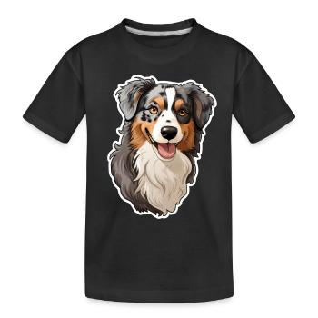 Berger australien - T-shirt bio Premium Enfant - noir - Devant